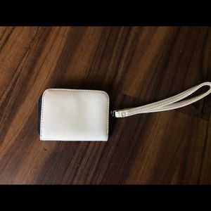 Small cream coin purse